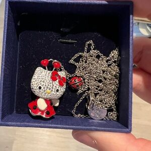RARE Swarovski x Hello Kitty Ladybug Long Necklace